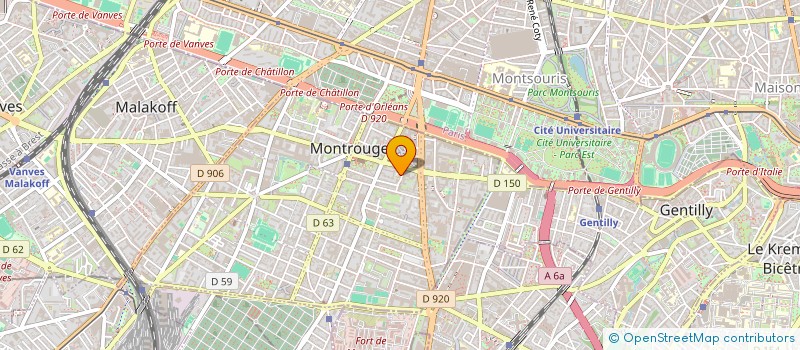 localisation de l'entreprise MONSIEUR PATRICE MOUILLESEAUX  MONTROUGE