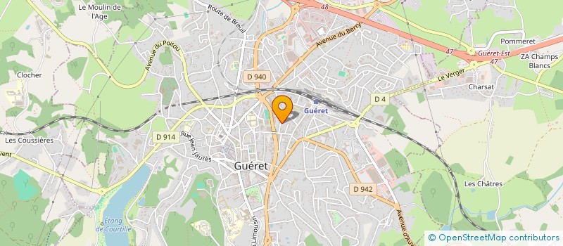 localisation de l'entreprise MONSIEUR PATRICE MOULINAT à GUERET