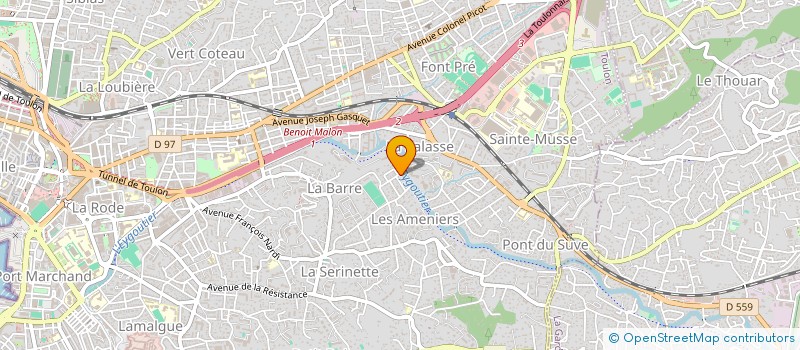 localisation de l'entreprise MONSIEUR PATRICE MOURICHON  TOULON