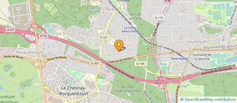 localisation de l'entreprise MONSIEUR PATRICE MUZARD  LA CELLE-SAINT-CLOUD