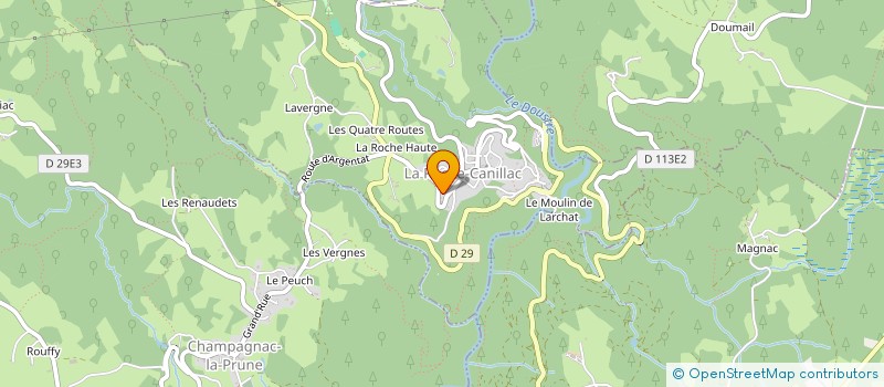 localisation de l'entreprise MONSIEUR PATRICE NACHAJSKA à LA ROCHE-CANILLAC