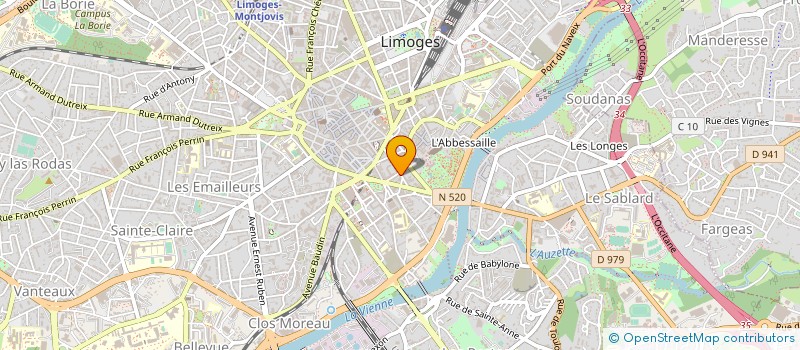localisation de l'entreprise MONSIEUR PATRICE NADAUD à LIMOGES