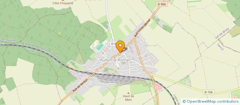 localisation de l'entreprise MONSIEUR PATRICE NEIENS  AUDUN-LE-ROMAN