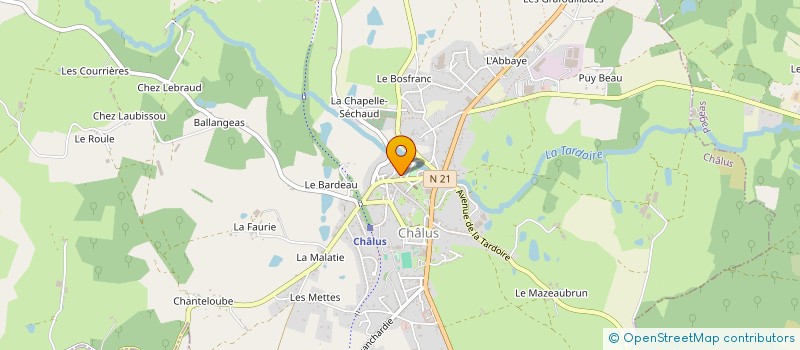 localisation de l'entreprise MONSIEUR PATRICE NICOLAS à CHALUS