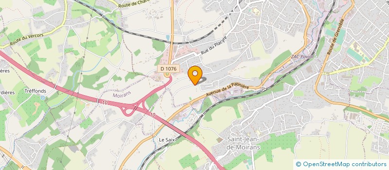 localisation de l'entreprise MONSIEUR PATRICE ODDOS  VOIRON