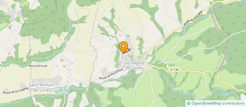 localisation de l'entreprise MONSIEUR PATRICE ORJOLLET  LA CHAPELLE-DE-SURIEU