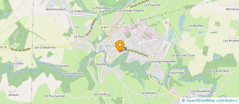 localisation de l'entreprise MONSIEUR PATRICE ORSAL à BOUSSAC