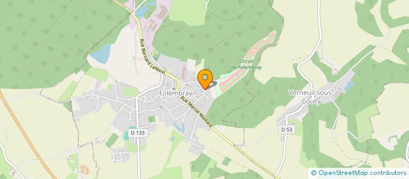 localisation de l'entreprise MONSIEUR PATRICE PAEL  FOLEMBRAY