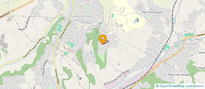 localisation de l'entreprise MONSIEUR PATRICE PAGOTTO  PONT-DU-CASSE