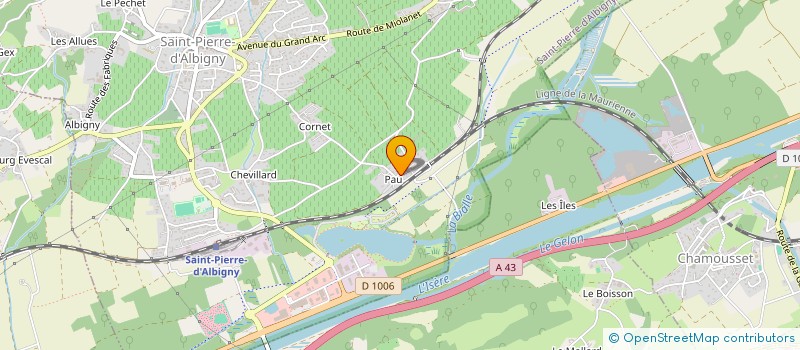 localisation de l'entreprise MONSIEUR PATRICE PAJEAN  SAINT-PIERRE-D ALBIGNY