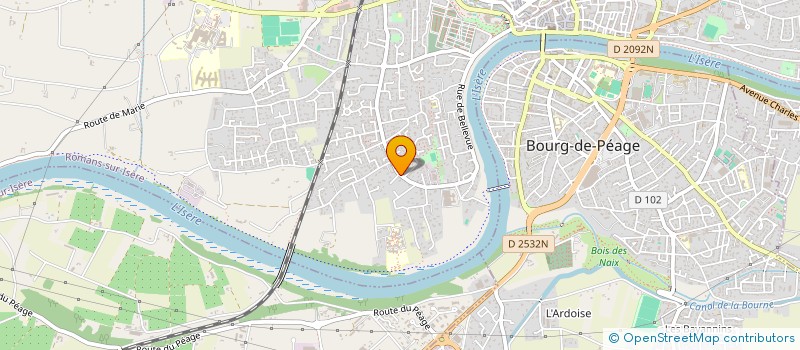 localisation de l'entreprise MONSIEUR PATRICE PARIETTI  ROMANS-SUR-ISERE