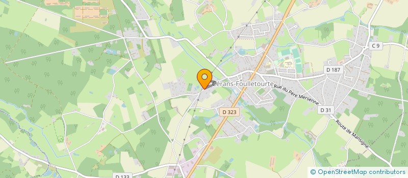 localisation de l'entreprise MONSIEUR PATRICE PASQUIER  CERANS-FOULLETOURTE