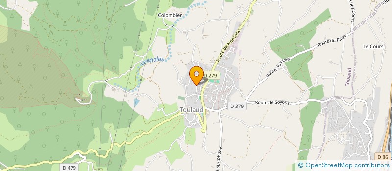 localisation de l'entreprise MONSIEUR PATRICE PATOUILLARD  TOULAUD