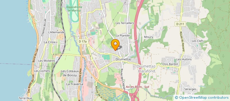 localisation de l'entreprise MONSIEUR PATRICE PEDRETTI à DRUMETTAZ-CLARAFOND