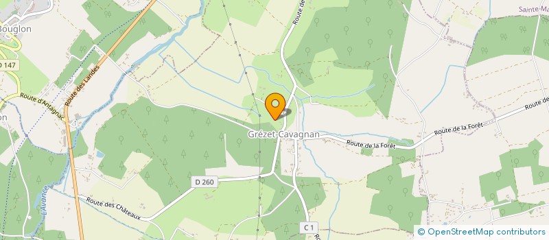 localisation de l'entreprise MONSIEUR PATRICE PERCIE DU SERT à GREZET-CAVAGNAN