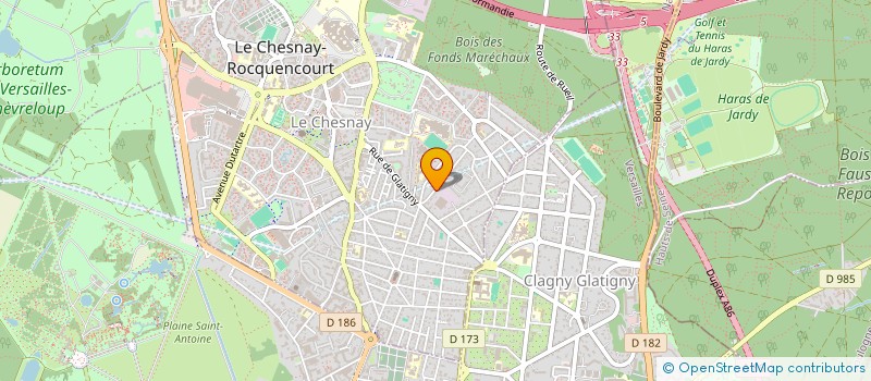 localisation de l'entreprise MONSIEUR PATRICE PEROIS  LE CHESNAY-ROCQUENCOURT