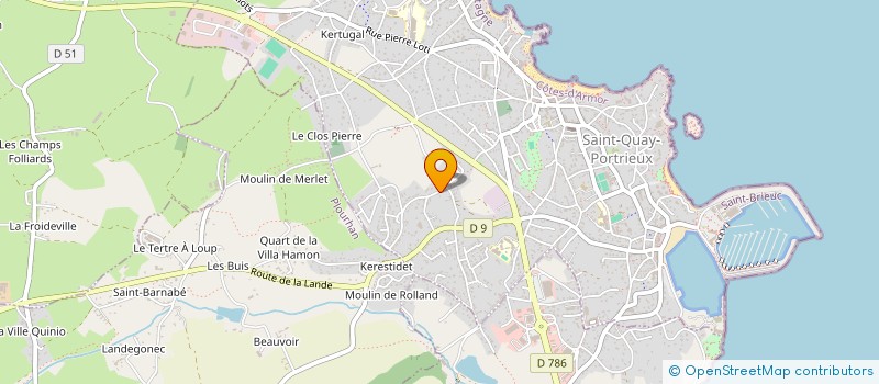 localisation de l'entreprise MONSIEUR PATRICE PERRO  SAINT-QUAY-PORTRIEUX