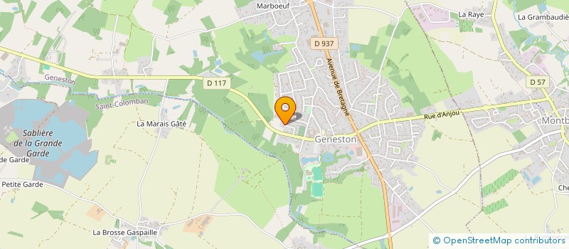 localisation de l'entreprise MONSIEUR PATRICE PETAVY  GENESTON