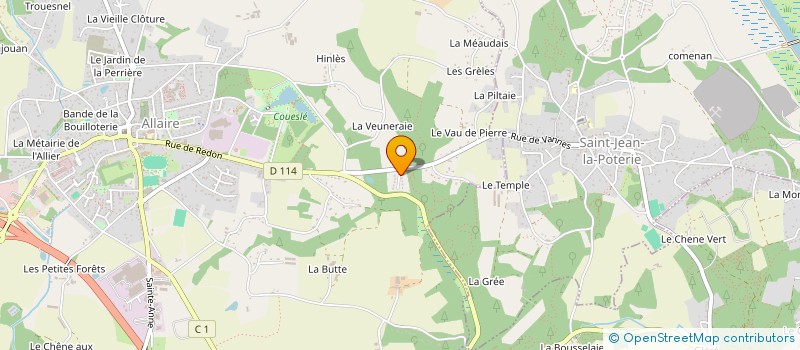 localisation de l'entreprise MONSIEUR PATRICE PETITALLOT  ALLAIRE