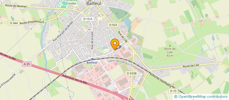 localisation de l'entreprise MONSIEUR PATRICE PEULMEULE à BAILLEUL