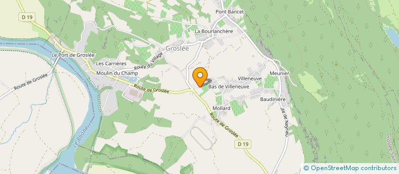 localisation de l'entreprise MONSIEUR PATRICE PIACQUADDIO  GROSLEE-SAINT-BENOIT