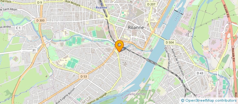 localisation de l'entreprise MONSIEUR PATRICE PIESSON  ROANNE