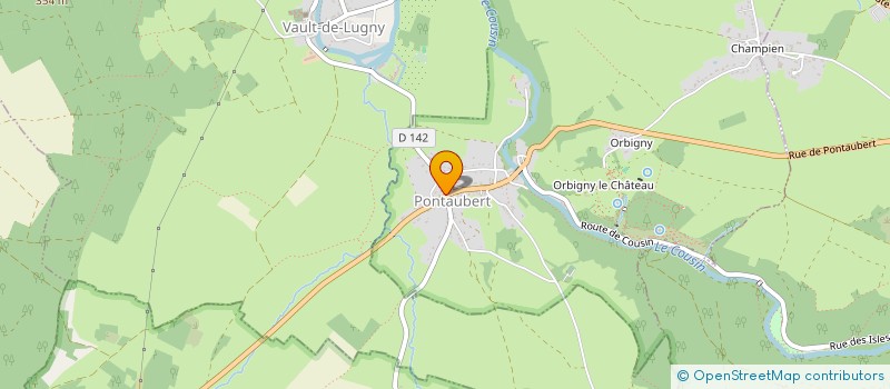 localisation de l'entreprise MONSIEUR PATRICE PILLION  PONTAUBERT