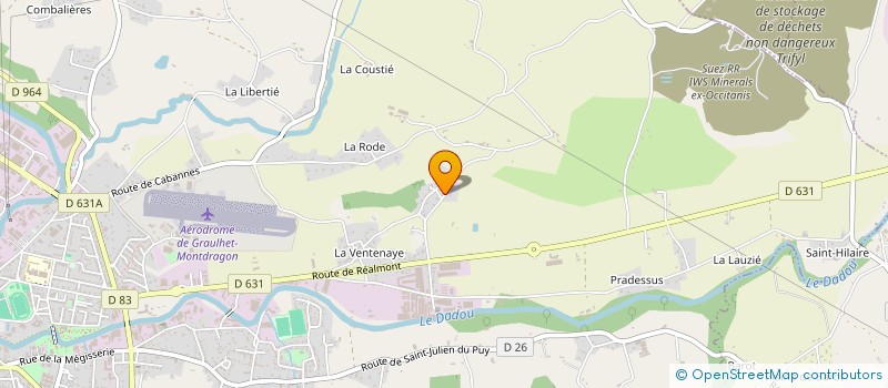 localisation de l'entreprise MONSIEUR PATRICE PLANCHENAULT  GRAULHET