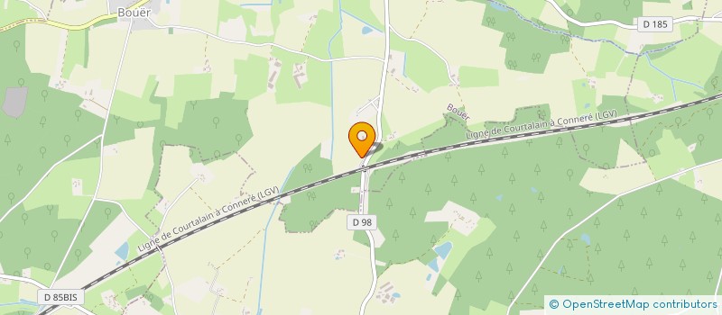 localisation de l'entreprise MONSIEUR PATRICE POIRIER  BOUER