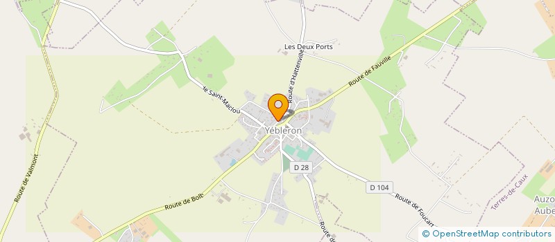 localisation de l'entreprise MONSIEUR PATRICE PORET  YEBLERON