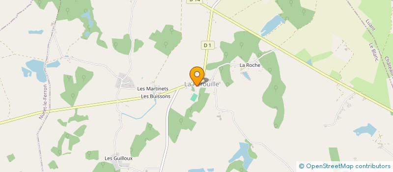 localisation de l'entreprise MONSIEUR PATRICE POTIER à LA PEROUILLE