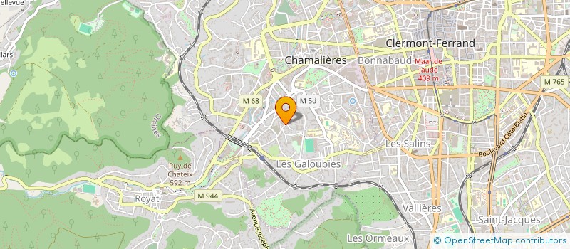 localisation de l'entreprise MONSIEUR PATRICE POUGHEON à CHAMALIERES