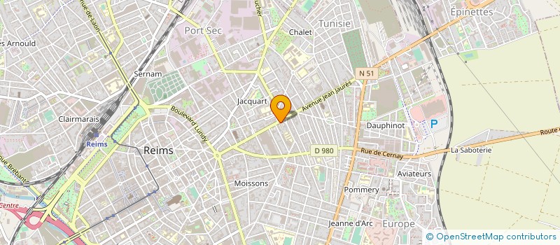 localisation de l'entreprise MONSIEUR PATRICE POUILLON à REIMS