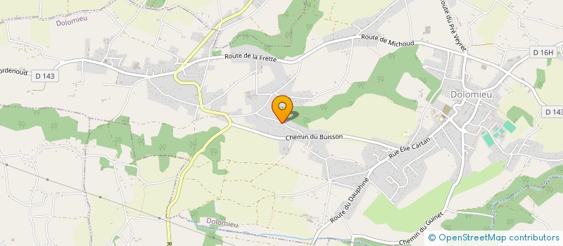 localisation de l'entreprise MONSIEUR PATRICE PREVEIRAULT à DOLOMIEU