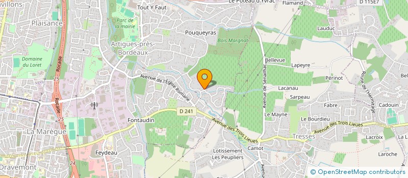 localisation de l'entreprise MONSIEUR PATRICE PUEL à ARTIGUES-PRES-BORDEAUX