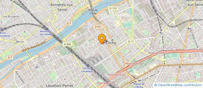 localisation de l'entreprise MONSIEUR PATRICE RAAB à CLICHY