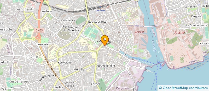 localisation de l'entreprise MONSIEUR PATRICE RABAJOIE à LORIENT