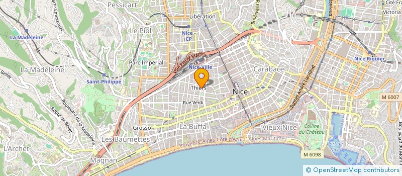 localisation de l'entreprise MONSIEUR PATRICE RACAUD à NICE