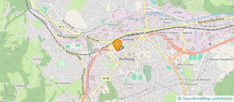 localisation de l'entreprise MONSIEUR PATRICE RAVEL  FIRMINY