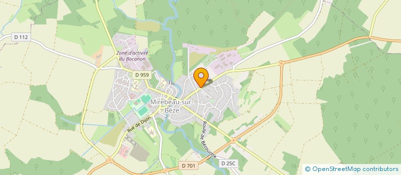 localisation de l'entreprise MONSIEUR PATRICE RAVIER à MIREBEAU-SUR-BEZE