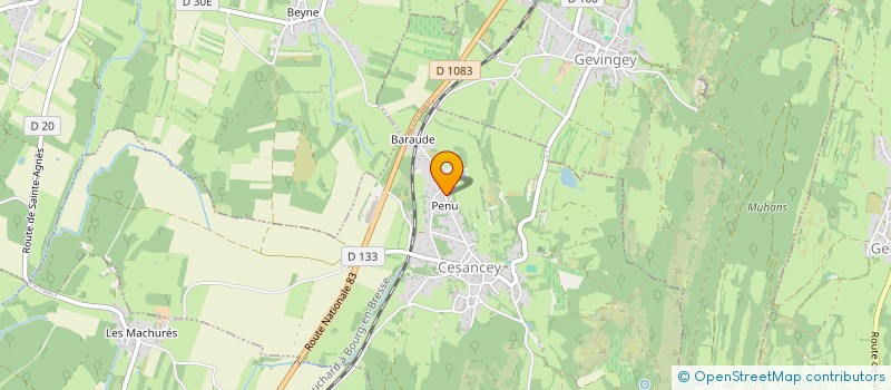 localisation de l'entreprise MONSIEUR PATRICE RAYDELET  CESANCEY