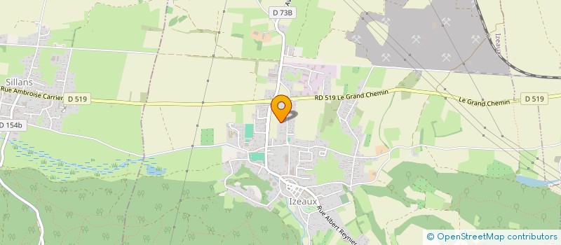 localisation de l'entreprise MONSIEUR PATRICE REBOUD  IZEAUX