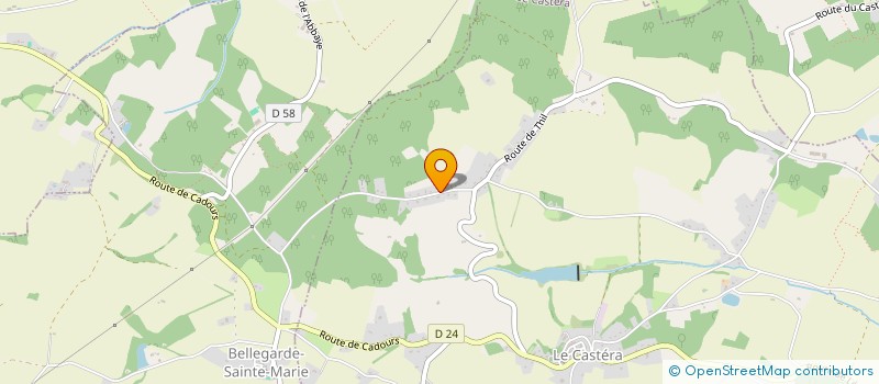 localisation de l'entreprise MONSIEUR PATRICE RECOBRE  LE CASTERA