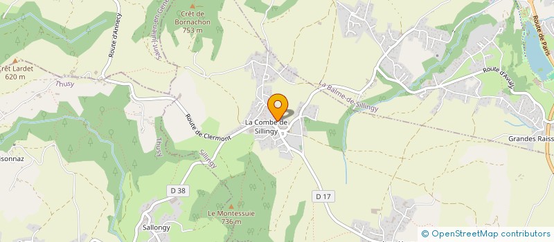 localisation de l'entreprise MONSIEUR PATRICE REGILLO  SILLINGY