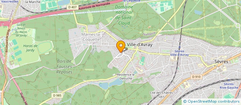 localisation de l'entreprise MONSIEUR PATRICE REY  VILLE-D'AVRAY