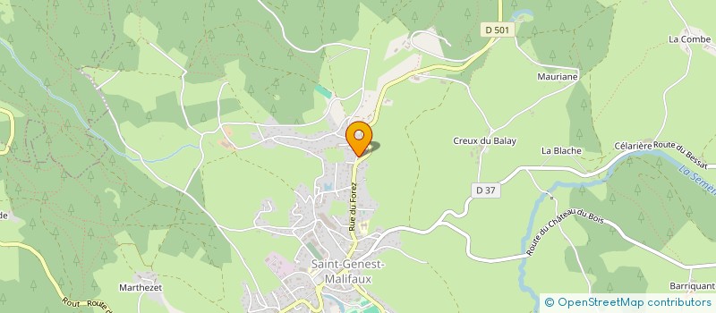 localisation de l'entreprise MONSIEUR PATRICE REYMONDON  SAINT-GENEST-MALIFAUX