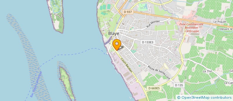 localisation de l'entreprise MONSIEUR PATRICE RIDEAU à BLAYE