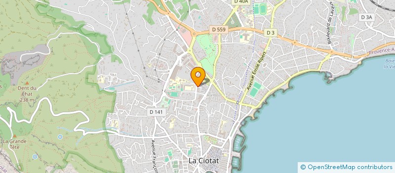 localisation de l'entreprise MONSIEUR PATRICE RINALDI  LA CIOTAT