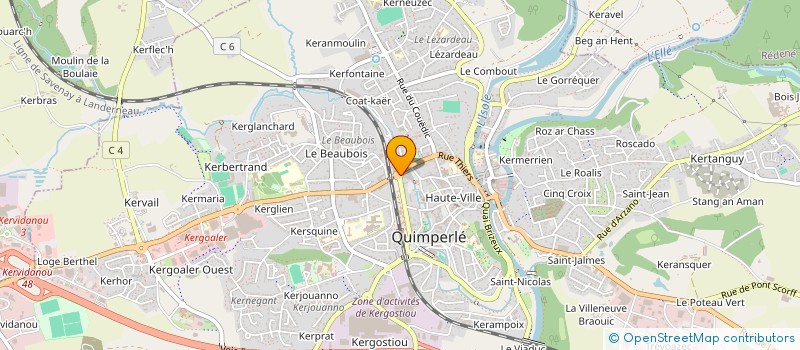 localisation de l'entreprise MONSIEUR PATRICE RIOU à QUIMPERLE
