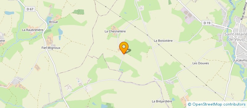 localisation de l'entreprise MONSIEUR PATRICE ROBINEAU  SAINT-HILAIRE-DE-VOUST